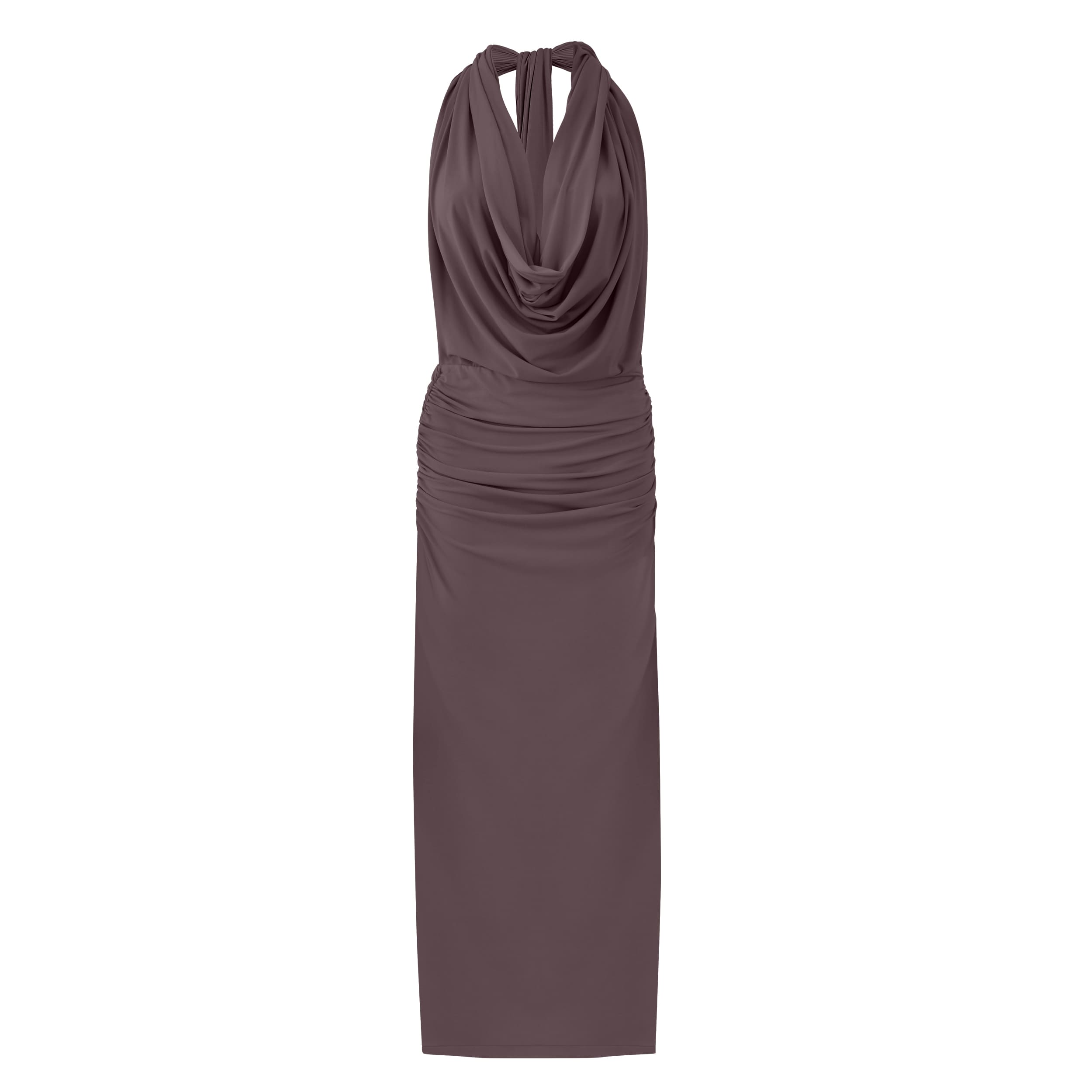 Convertible strapless Gina Dress in beige jersey fabric
