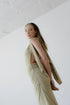 Detail of fabric texture on stretch convertible dress